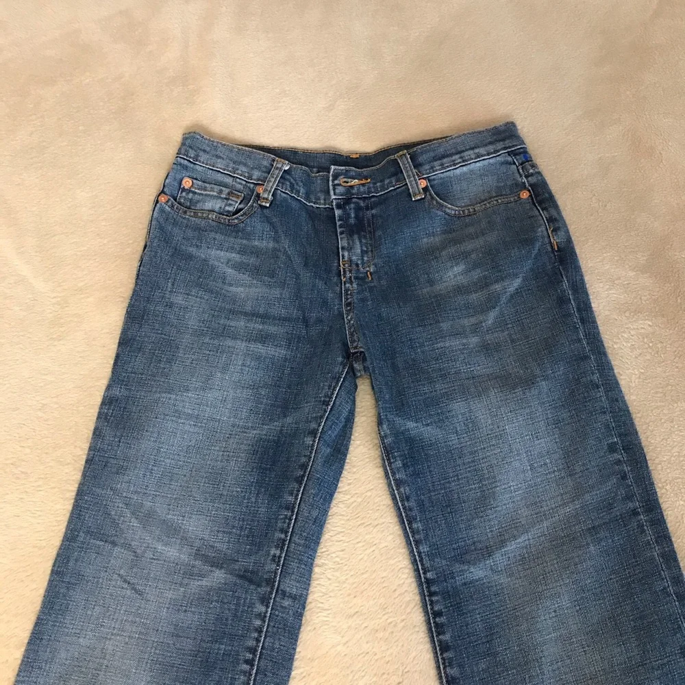 Willi Smith Wide Leg Blue Jeans - Size 4 - Picture 5 of 11